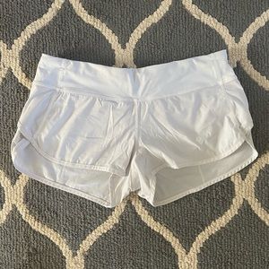 Lululemon White Speed Short Size 8